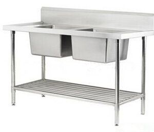 Inox Sink with double middle tanks SK-2-1500