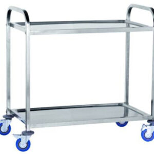 Square tube Hotel trolley 2 layers A1002